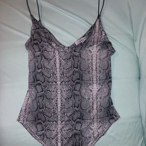Snakeskin bodysuit
